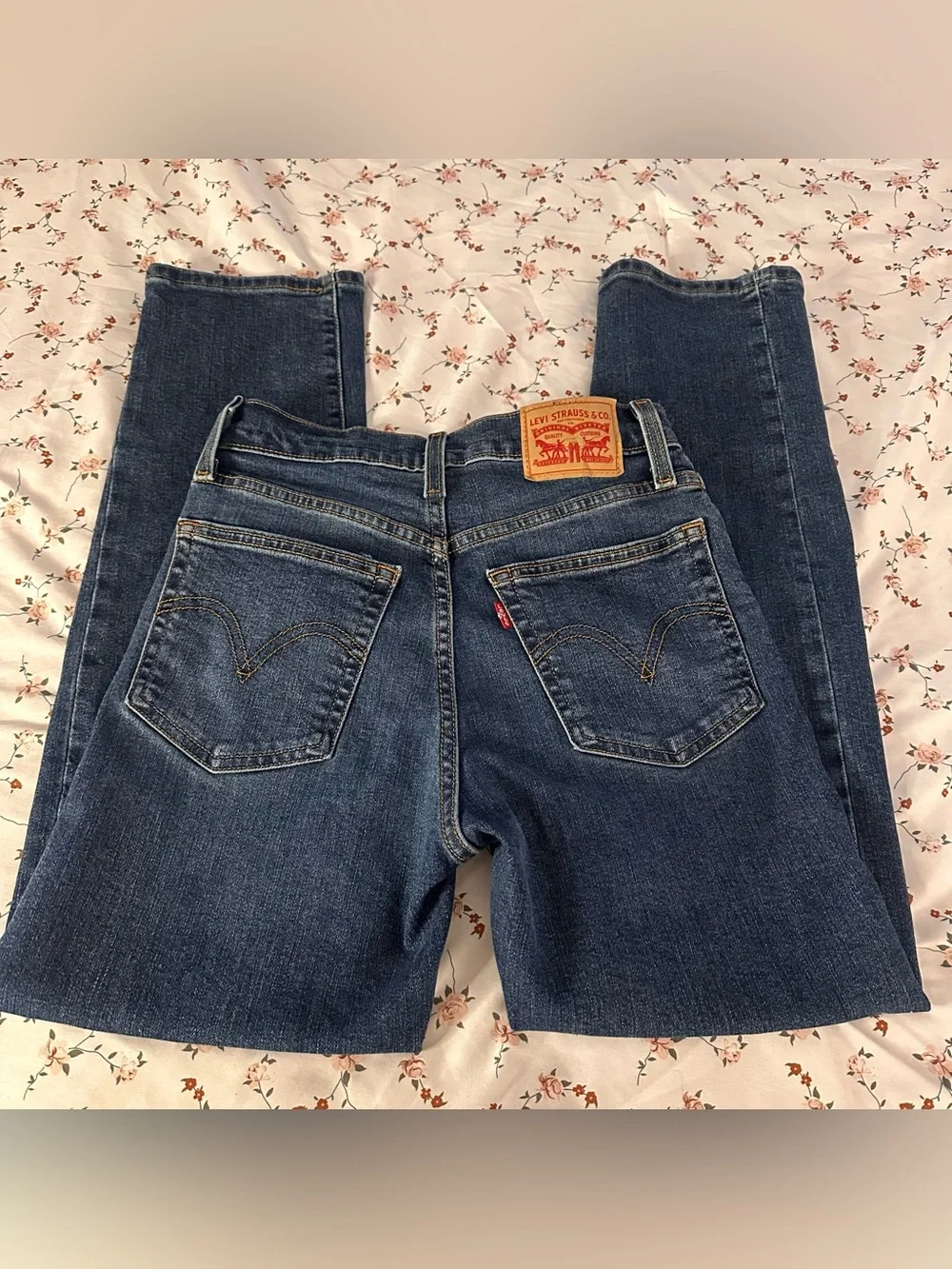 Levi's Denim Wedgie Straight Ankle Streetwear Jeans High rise Button Fly 26x28 - Picture 6 of 15